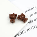 Maillard Color Hello Kitty Acrylic Beads 19mm Glossy Coffee Tones 50pcs 5