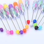 Beadable Pen Four-Color Transparent Barrel Bullet Tip 0.7 4