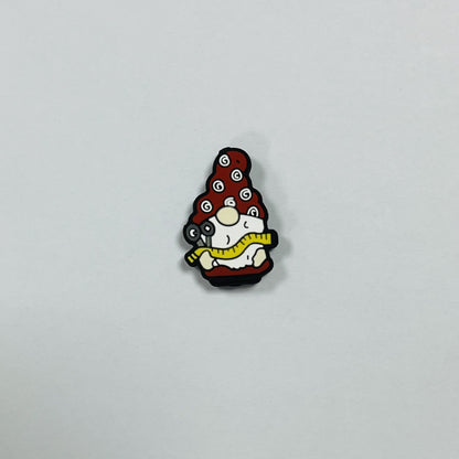 Silicone Focal Beads Cartoon Dwarf Holding Various Items 20pcs 16
