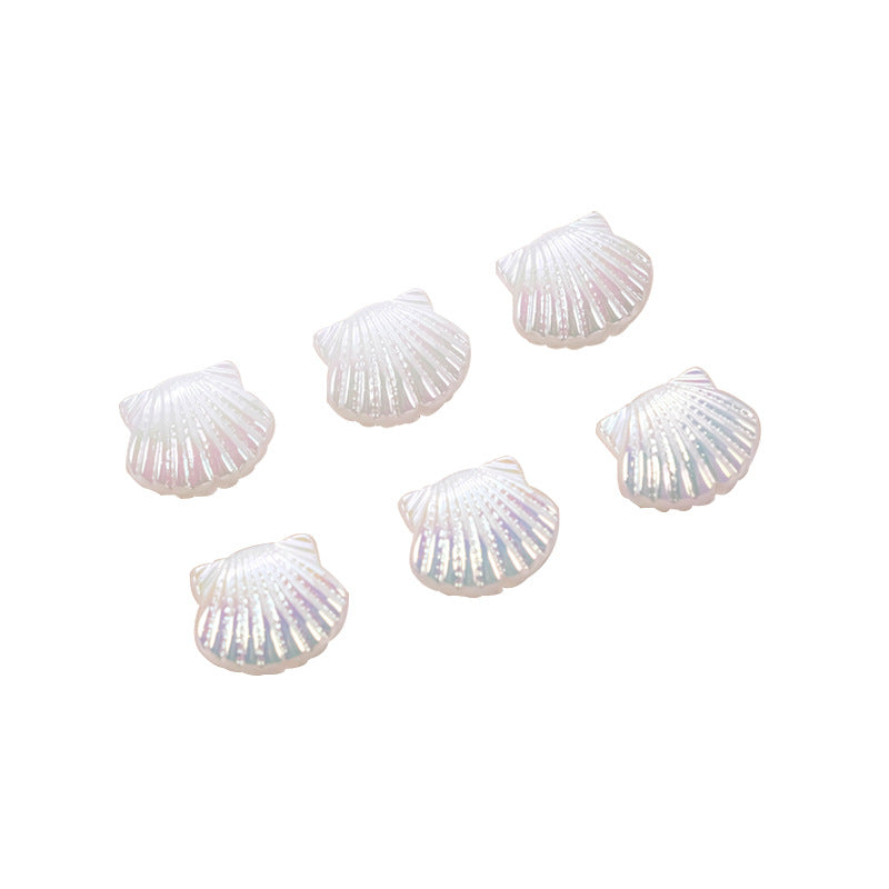 Pearl Shell Acrylic Beads 14mm Imitation Pearl ABS Plastic 50pcs 5