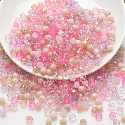 Czech Electroplated Faceted Glass Beads 8mm Soft Shimmer 100pcs 5