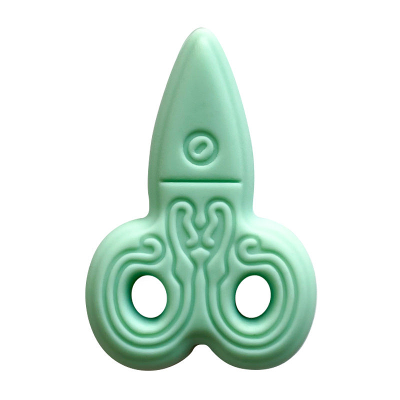 Silicone Focal Beads Creative Scissors Embossed Details Color Mix 20pcs 11