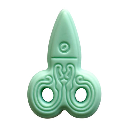 Silicone Focal Beads Creative Scissors Embossed Details Color Mix 20pcs 11