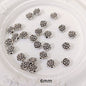 Rose Flat Metal Beads 6mm 9mm Vintage Alloy 100pcs 6