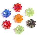 Plated Sea Urchin Acrylic Beads 18mm UV Colored Glossy 50pcs 5