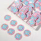 Chip Card Flat Acrylic Beads 32mm Colorful Printed 10pcs 6