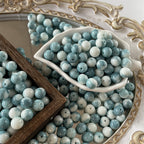 Crackle Round Glass Beads 10mm Imitation Jade Pastel Colors 40pcs 16