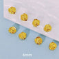 Rose Flat Metal Beads 6mm 9mm Vintage Alloy 100pcs 7