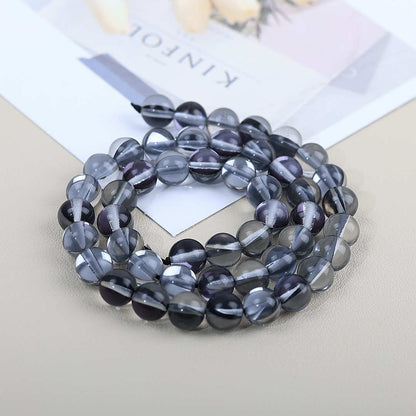 Mermaid Round Glass Beads 6mm Matte Pastel Jewel Tones 40pcs 35