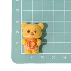 Glossy Resin Beads 29mm 3D Butterbear Adorable Focal 5pcs 5