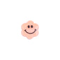Flower Acrylic Beads 6-9mm Smiling Face Flat Pastel Mixed 100pcs 9