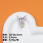 Plating Kuromi Acrylic Beads 32mm Transparent Mixed Colors 20pcs 11