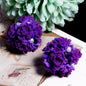Matte Floral Bubblegum Beads 25mm Rose Cluster Polymer Clay 5pcs 18