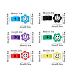 Flower Clay Beads 8mm Colorful Smiling Face Six-Petal 100pcs 2