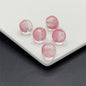 Czech Glass Beads Round 12mm Textured Translucent Red Pink 100pcs 11