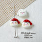 Baking Painted Teddy Bear and Flowerpot Metal Beads 15mm 10pcs 12