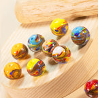 Antique Style Phoenix Tail Lampwork Glass Beads 12mm 14mm 1pc