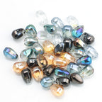 Crystal Teardrop Czech Glass Beads 6 9mm Iridescent Colors 100pcs 3