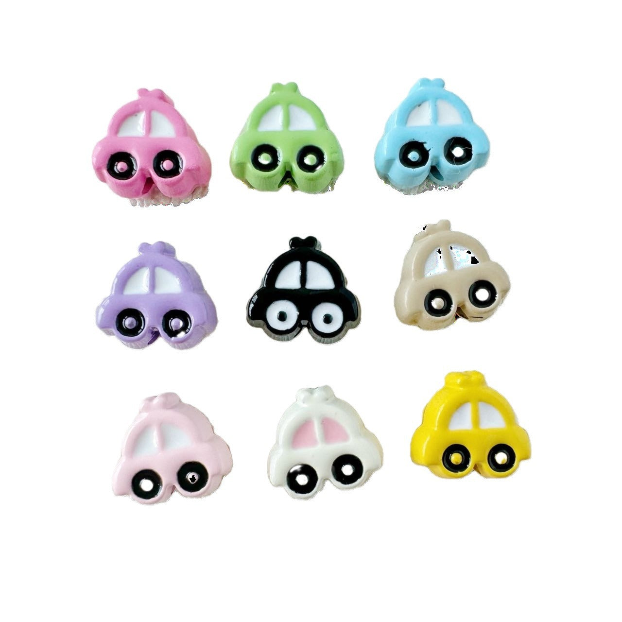Car and Plane Metal Beads 8mm 16mm Baking Painted Alloy 20pcs 5
