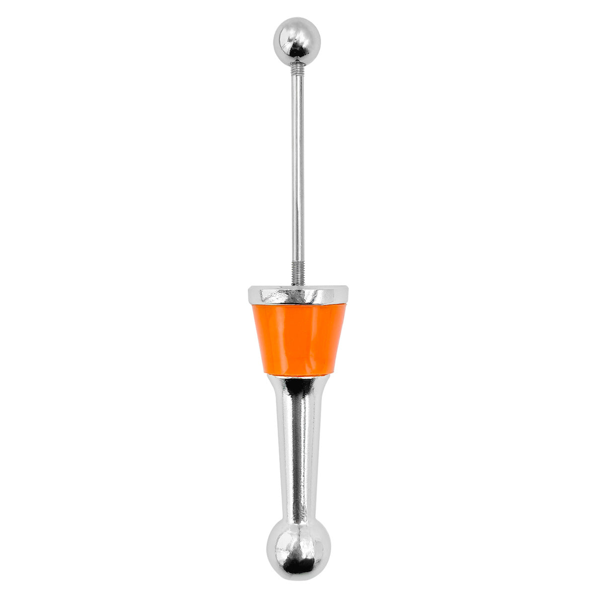 Beadable Wine Stopper Aluminum Alloy Polished Silver Balls 3cm 6