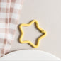 Zinc Alloy Star Trigger Spring Key Rings 41mm Baking Painted 6pcs 10