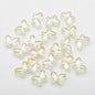 Butterfly Plated Transparent Glass Beads 10x14mm 20pcs 18