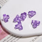 Transparent Square Acrylic Beads 9mm Tetras Colorful 30pcs 10