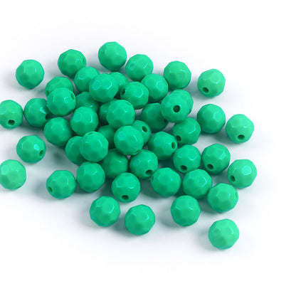 Glow Faceted Acrylic Beads 7mm Glow In The Dark 150pcs 9