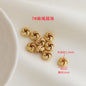 Brass Rope-Shaped Spacer Beads Coarse Texture 20pcs 12