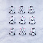 Silicone 3D Focal Beads Cow Sitting Pose 20pcs 5