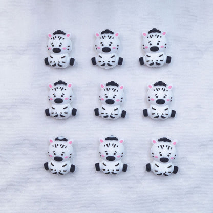 Silicone 3D Focal Beads Cow Sitting Pose 20pcs 5