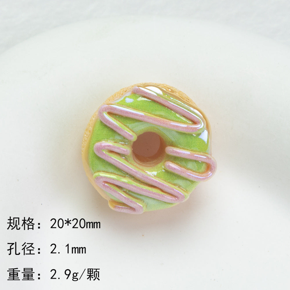 Bread Toast Series Resin Beads Whimsical Glossy Pastries 20pcs 11