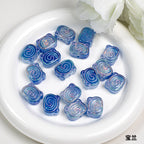 Spiral Pattern Bear Resin Beads 20mm Multicolor Translucent 10pcs 5