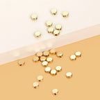 Smooth Flat Round CCB Plastic Acrylic Beads 6mm Metallic Gold 200pcs 3