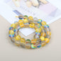 Mermaid Round Glass Beads 6mm Matte Pastel Jewel Tones 40pcs 26