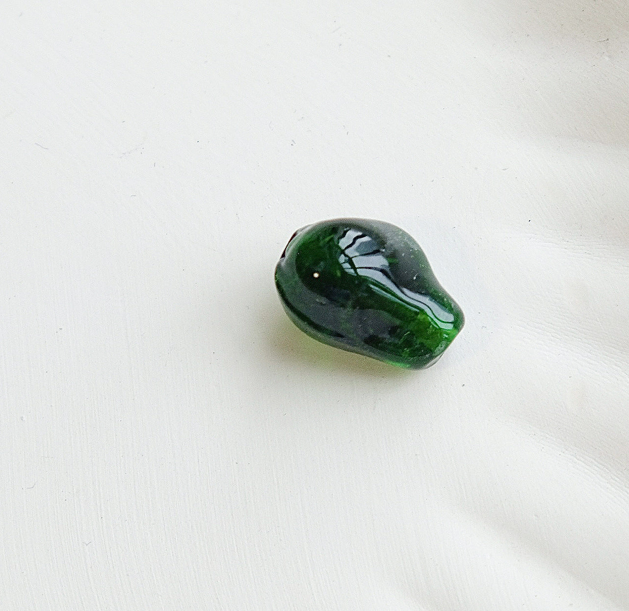 Irregular Glitter Lampwork Glass Beads 15x22mm Vibrant Mixed Colors 50pcs 10