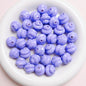 Painted Twisted Spiral Acrylic Beads 16mm Glossy Colorful 10pcs 15