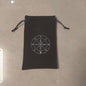 Tarot Card Velvet Drawstring Bags Celestial Esoteric Design 5pcs 18x11.5cm 22