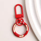 Zinc Alloy Donut Keychain Clasps Spray Painted Hand Paint 51mm 10pcs 9