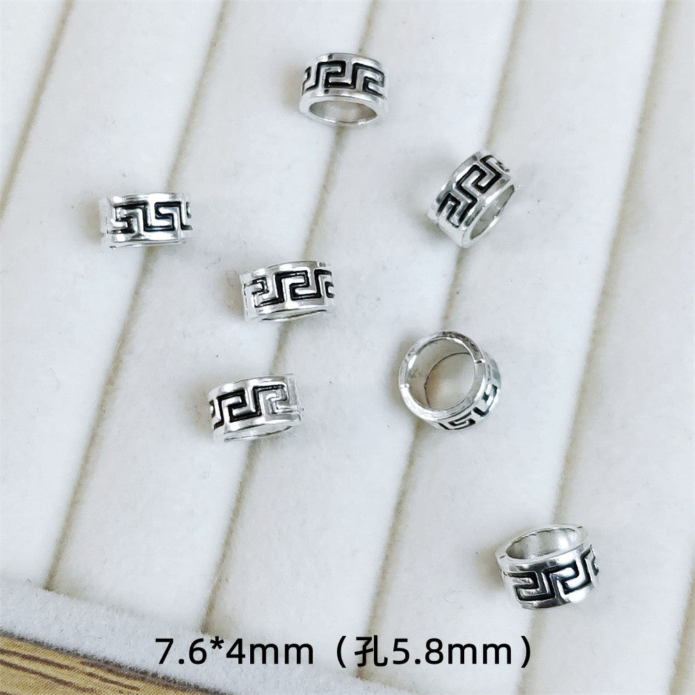 Alloy Ring Spacer Beads 5/7mm Tibetan Silver Style 100pcs 7