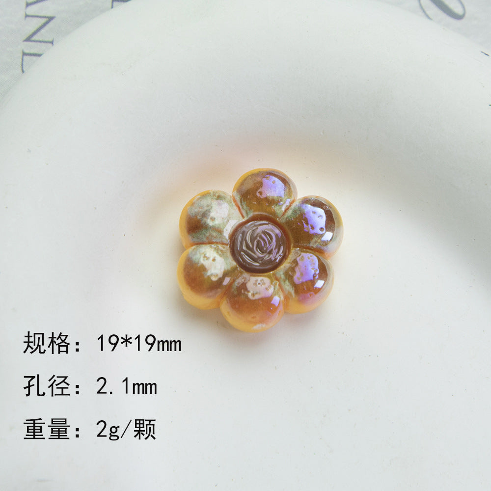 Bread Toast Series Resin Beads Whimsical Glossy Pastries 20pcs 7