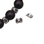 Alloy Rose Ring Spacer Beads 8mm Antique Silver 100pcs 5