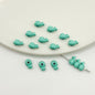 Whale Metal Beads 8mm Baking Painted Colorful 50pcs 14