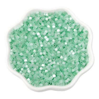 Antique Cat Eye Rice Seed Glass Beads 2.5mm Translucent Glow 740pcs 17