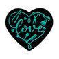 Silicone Focal Beads Love Hair Salon Heart Shape with Hairstyling Tools 20pcs 8