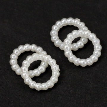 Acrylic Circle Spacer Beads 10mm Imitation Pearl 200pcs 4