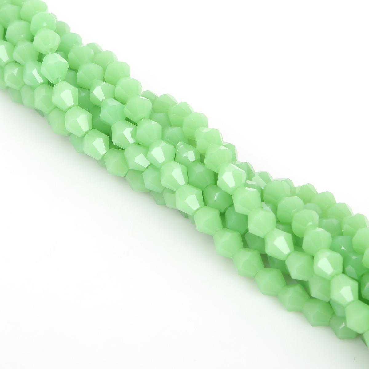 Electroplated Faceted Glass Beads 6mm Transparent Mixed Colors 45pcs 16