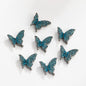 Butterfly Rhinestone Beads 20mm Colorful Alloy Embedded 10pcs 7