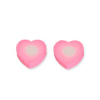 Heart Clay Beads 9mm Gradient Pink White Polymer 100pcs 5