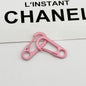Colorful Clip Shaped Zinc Alloy Keychain Hooks 31mm 20pcs 10